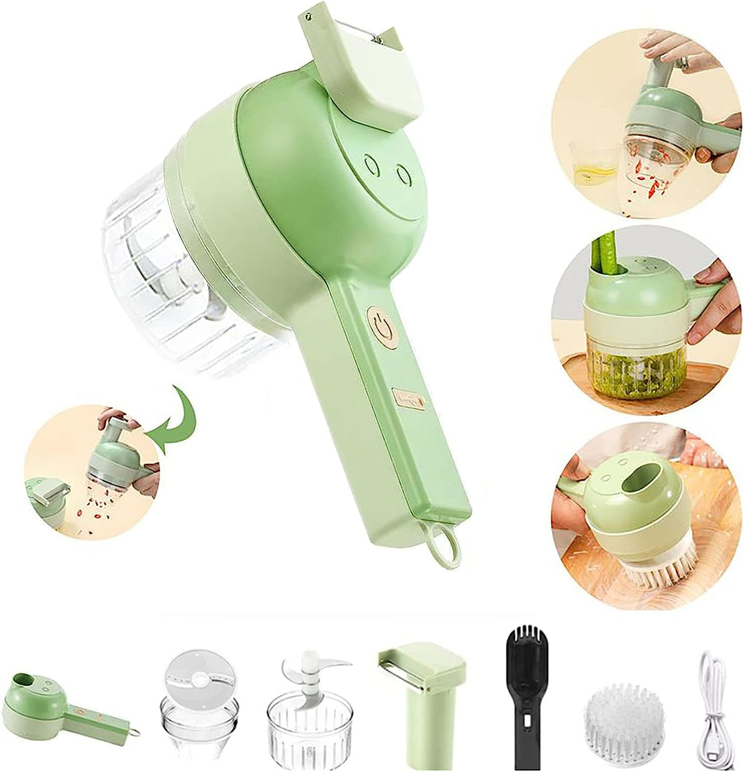 Corta Verduras Eléctrico 4 en 1