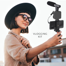 Cargar imagen en el visor de la galería, Vlogging Kit Tripode para Movil con Microfono
